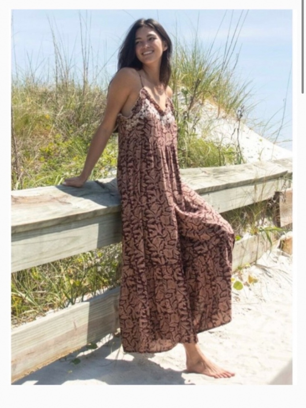 NWOT Natural Life Wide Leg Harley Jumpsuit